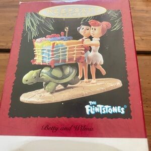 Hallmark Keepsake The Flintstones - Betty & Wilma Christmas Ornament - 1995